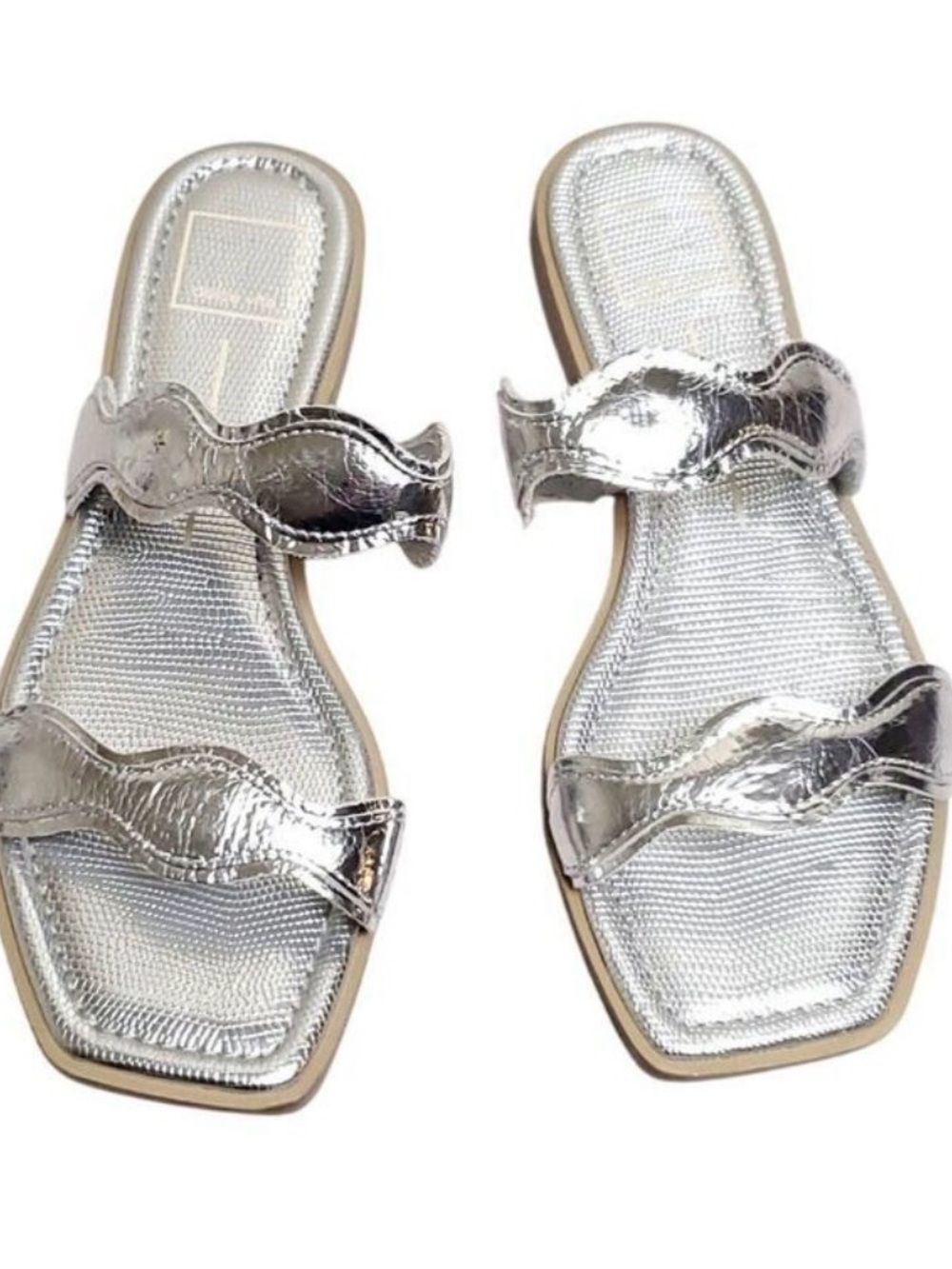 Dolce Vita | Ilva Low Slide Sandal in Silver - Picture 2 of 8
